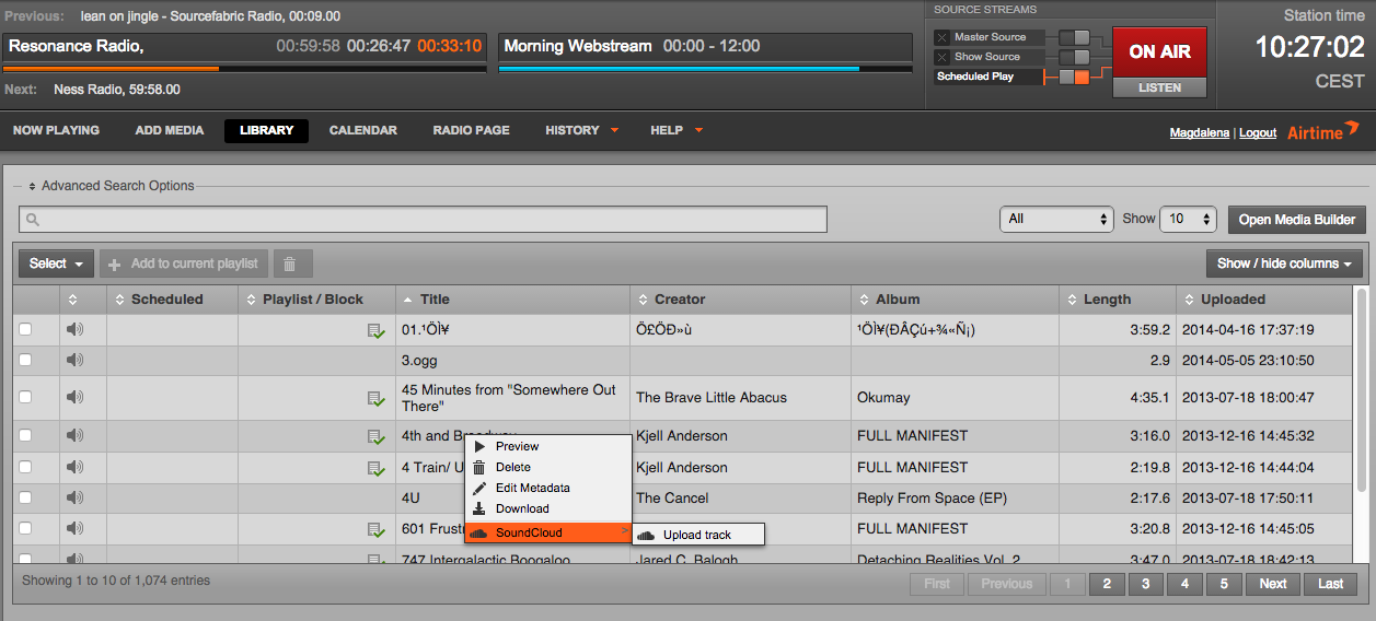 SoundCloud integration for Airtime Pro!